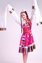 Chinese Ethnic Dancing Costume - Zang Zu (Tibetan)